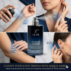 How to use IKYK Aqqua Amber fragrance or skincare product step-by-step guide