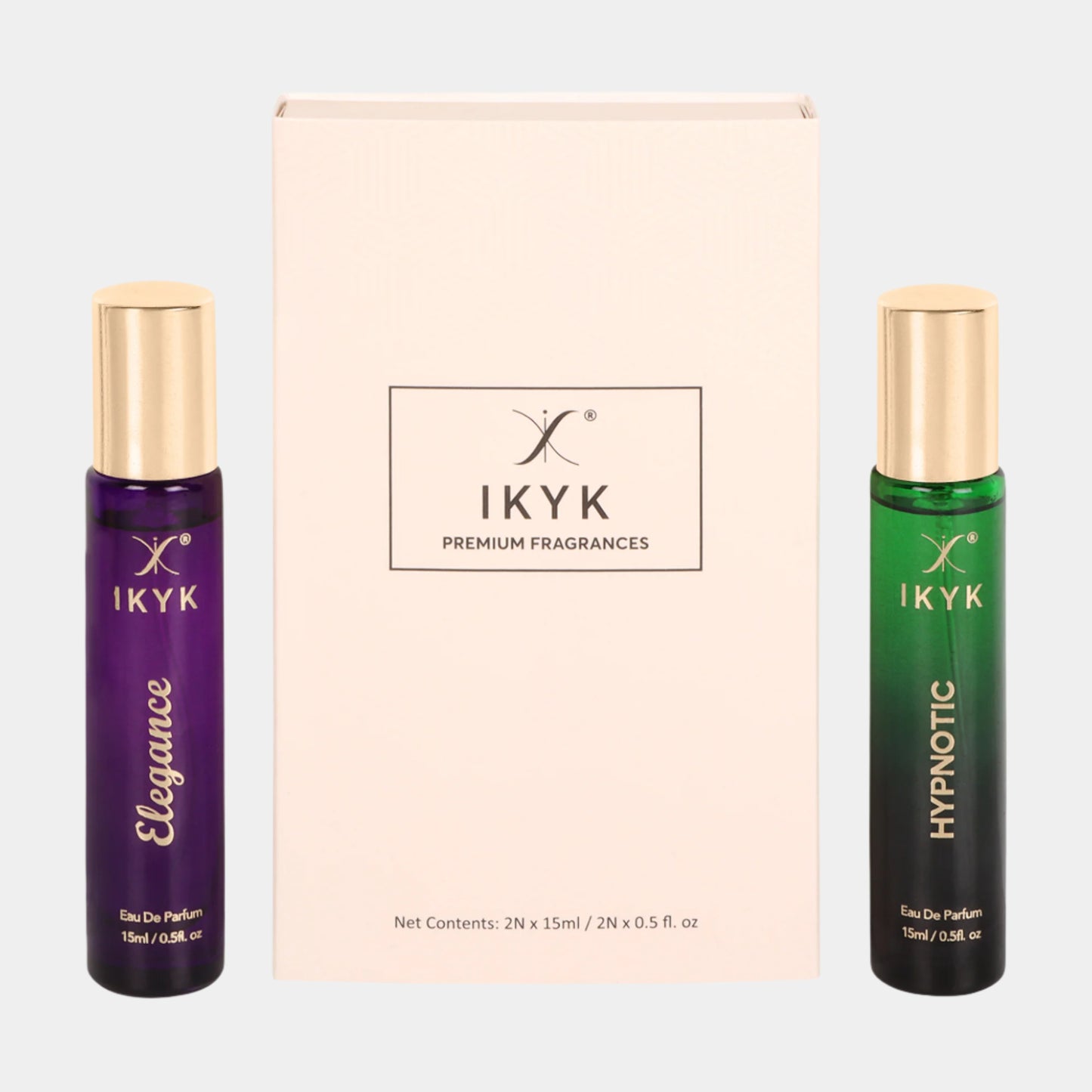 IKYK Perfumes Gift Set 2 * 15ml For HER – Premium Long Lasting EDP  | HYPNOTIC | ELEGANCE