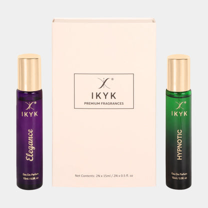 IKYK Perfumes Gift Set 2 * 15ml For HER – Premium Long Lasting EDP  | HYPNOTIC | ELEGANCE