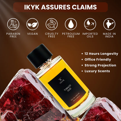 customer holding IKYK perfume real lifestyle image