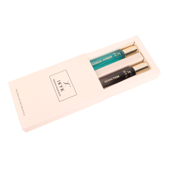 IKYK Perfumes Gift Set - Premium Long Lasting Perfume EDP 2 * 15ml For HIM | AQQUA AMBER | ADDICTION