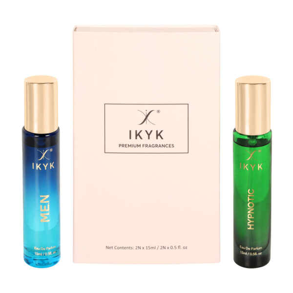 IKYK Perfumes Gift Set - Premium Long Lasting Perfume EDP 2 * 15ml for HIM & HER | M.E.N. | HYPNOTIC